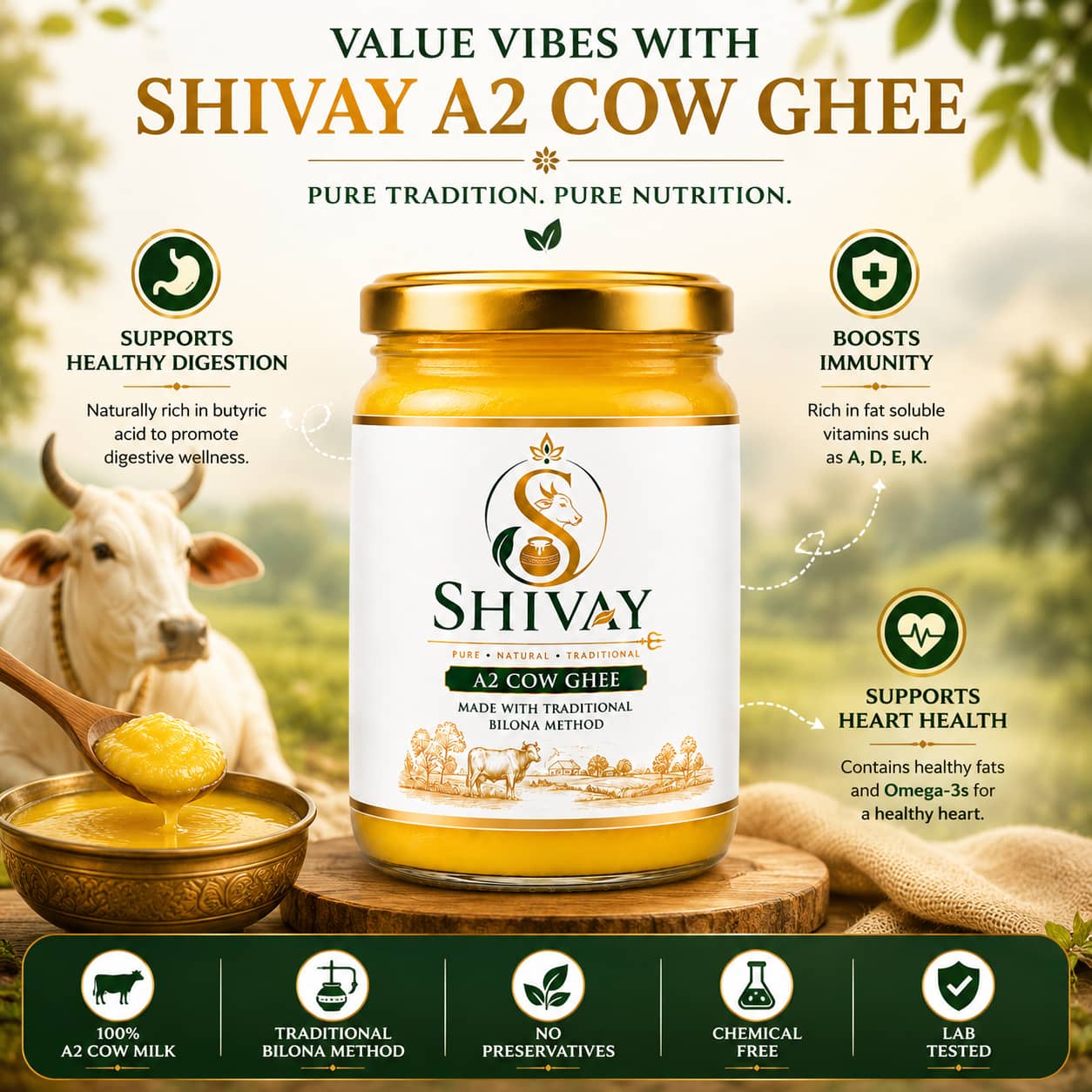 A2 Gir Cow Ghee 1Kg - Image 4