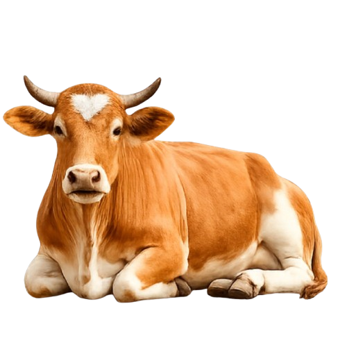 Sacred Sitting Desi Cow